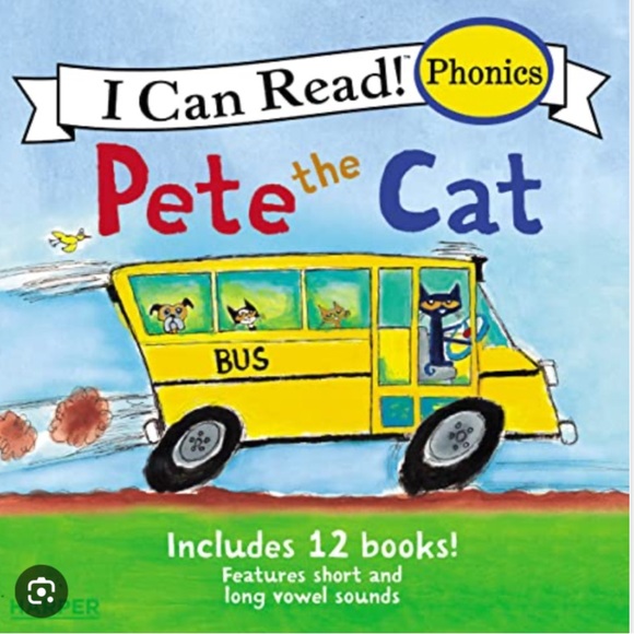 Pete the Cat 12-Book Phonics Fun!: Short and Long Vowel Sounds - Picture 1 of 3